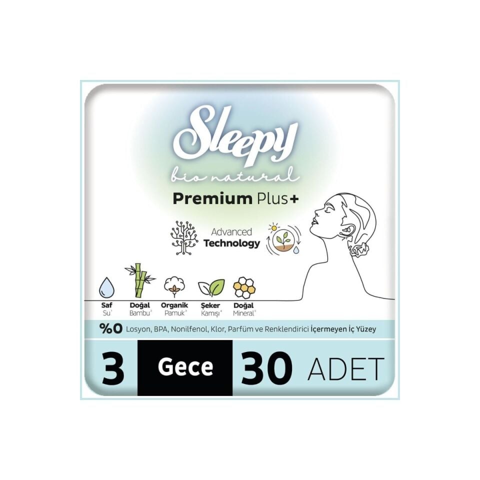 SLEEPY PED BİO MEGA GECE 30 LU*12