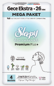 SLEEPY PED BİO MEGA EXTRA GECE 26 LI*12