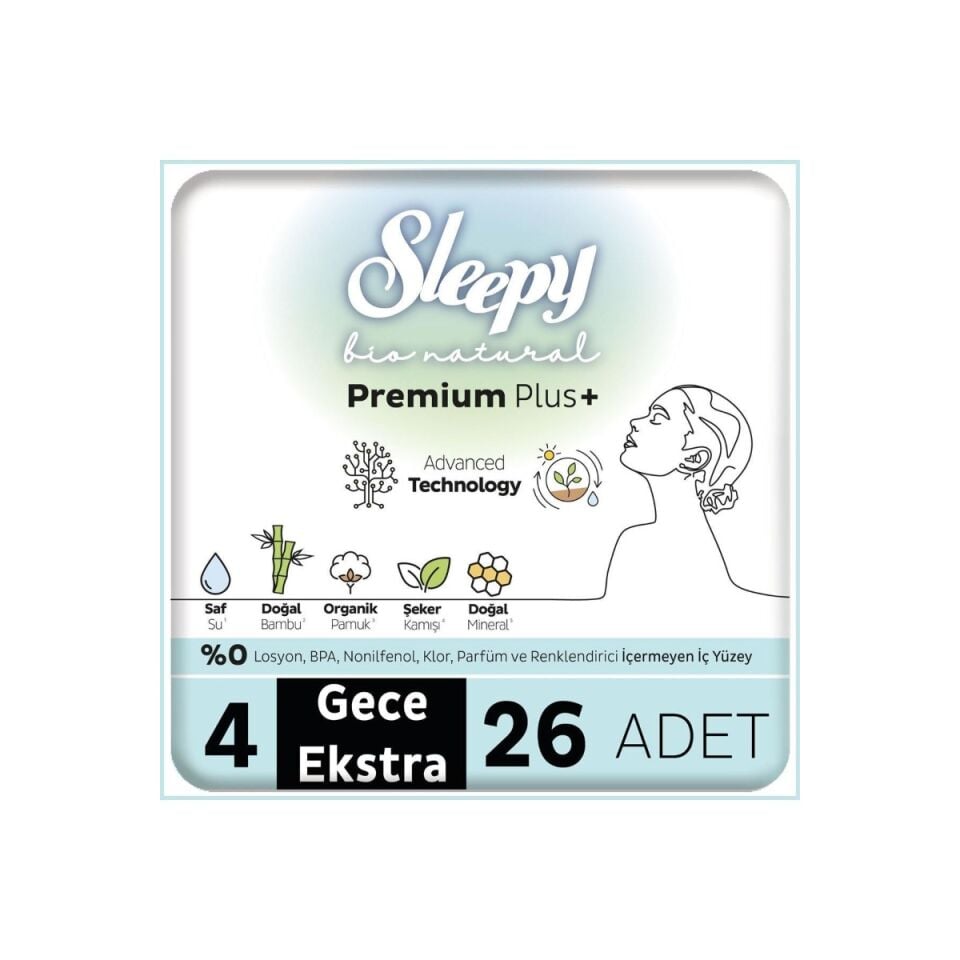 SLEEPY PED BİO MEGA EXTRA GECE 26 LI*12