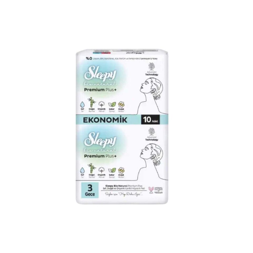 Sleepy Bio Prem. Eco Gece 10x16 (16'lı Koli)