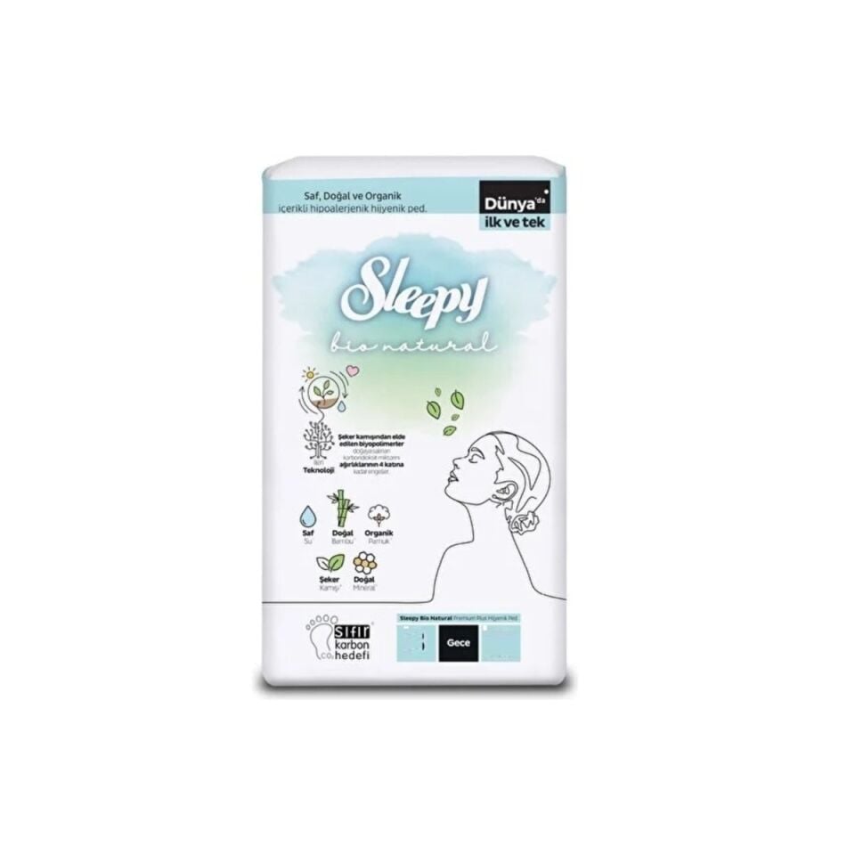 SLEEPY PED BİO  EKO GECE EXTRA 14 LÜ*16
