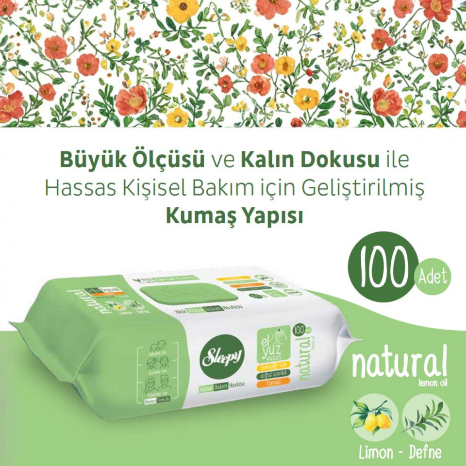 SLEEPY KISISEL BAKIM NATURAL 12x100 KRK