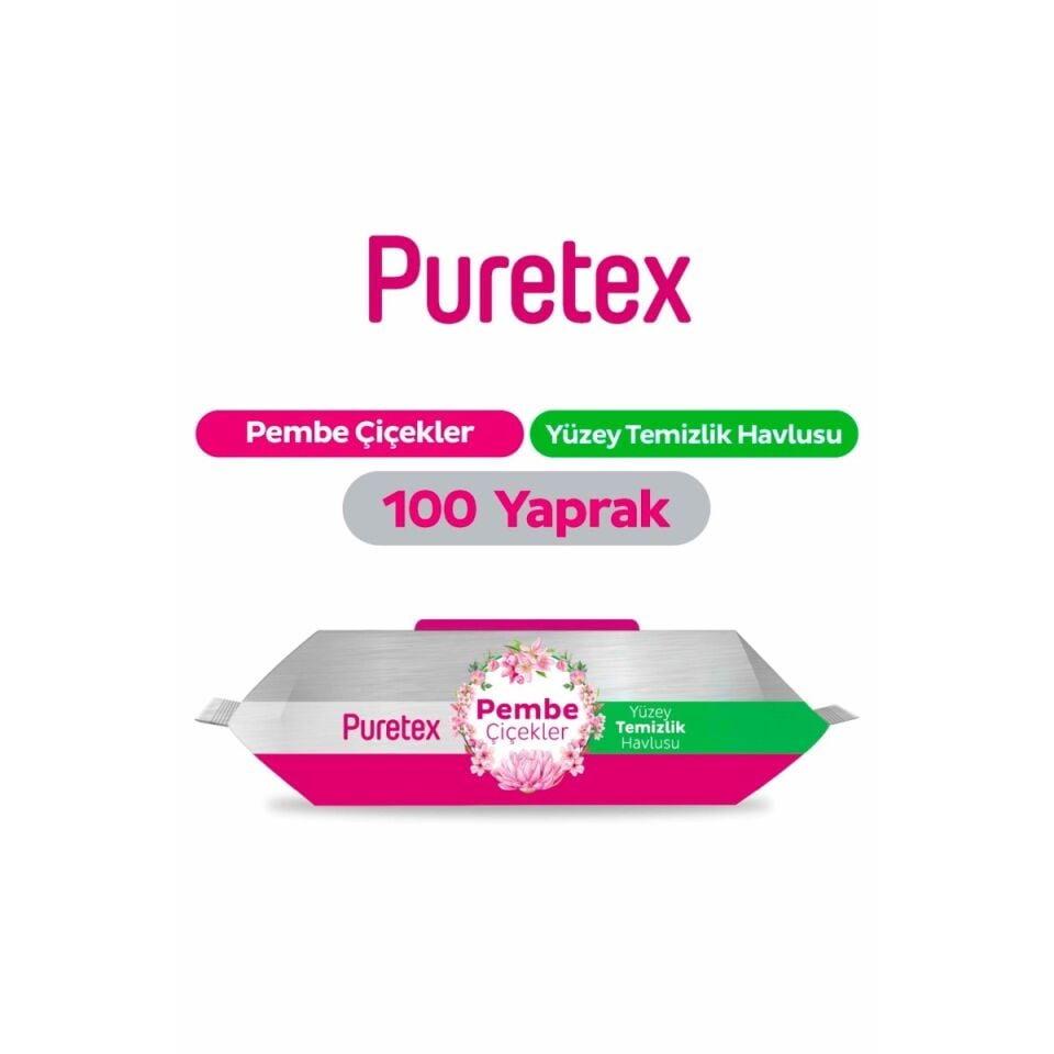 PURETEX YUZEY PEMBE CICEK 12X100 KRK