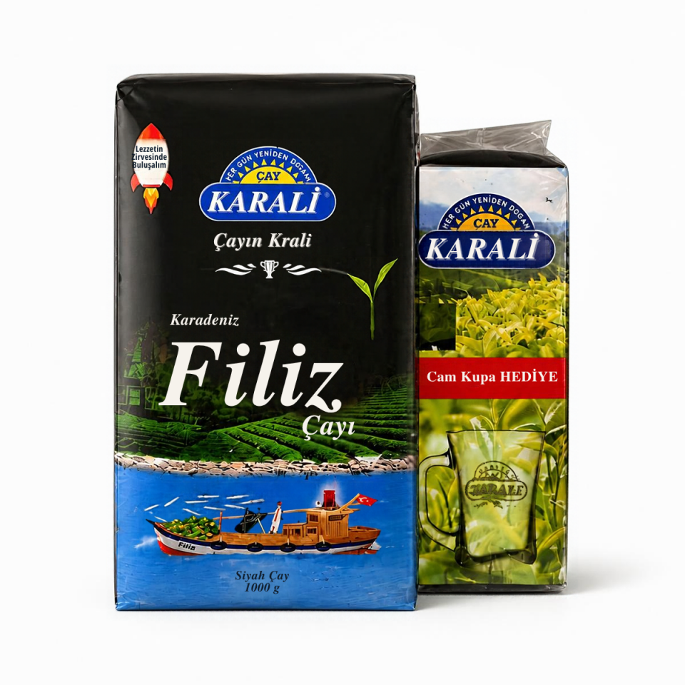 Karali Çay K. Filiz Çay Kupalı 1 kg (6'lı Koli)