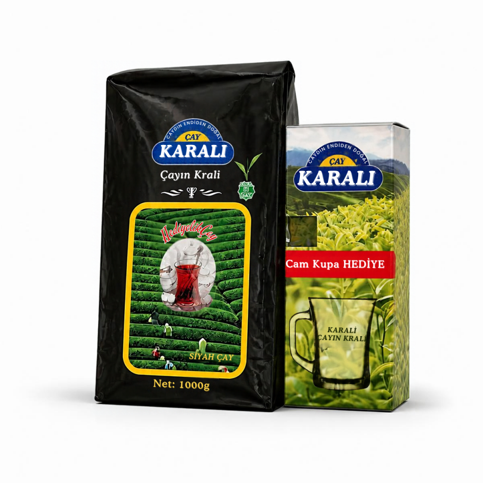 Karali Çay Hediyelik Kupalı 1 kg (6'lı Koli)