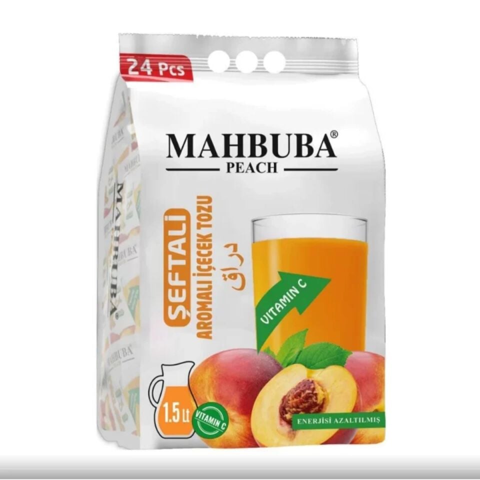 MAHBUBA TOZ İÇECEK 11,2GR ŞEFTALİ 24LÜ*24