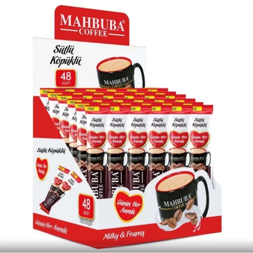 MAHBUBA KAHVE 3Ü1 ARADA BOL SÜT-KÖP.*48*12