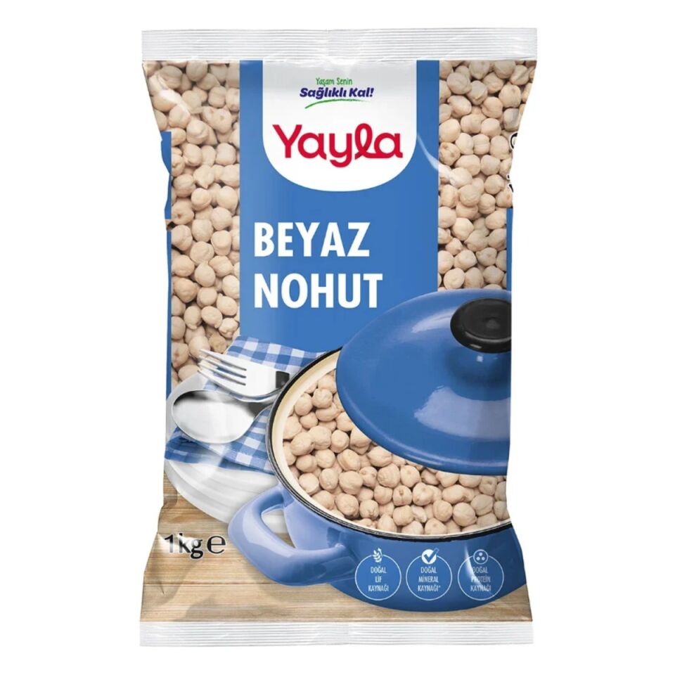 YAYLA 1 KG NOHUT BEYAZ KABAK 10-11 M.*16