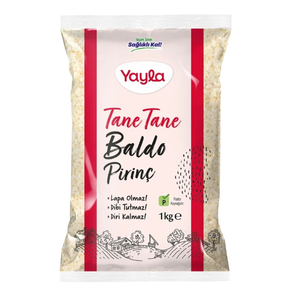 YAYLA 1 KG PİRİNÇ TANE BALDO*16