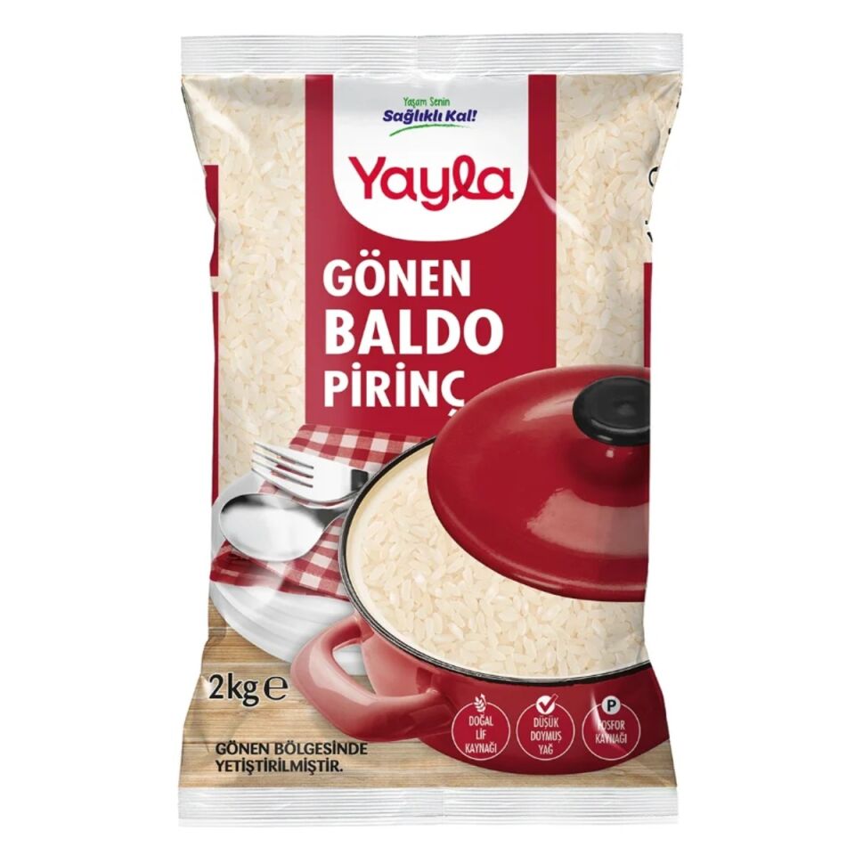 YAYLA 2 KG  PİRİNÇ GÖNEN BALDO.*10