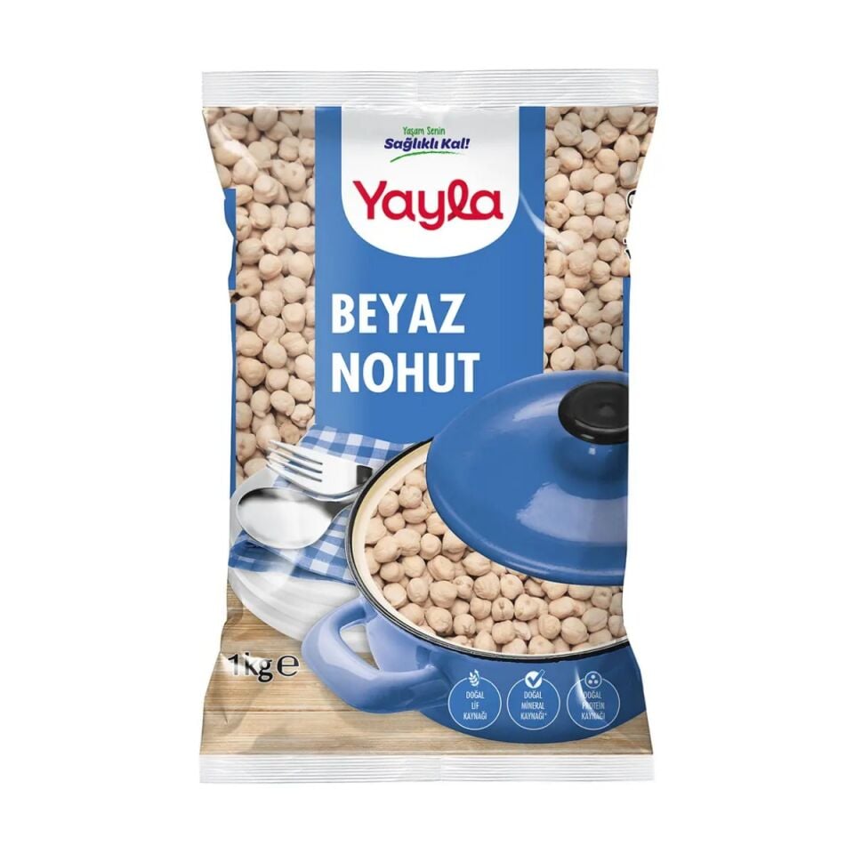 Yayla 2 kg Nohut Beyaz Kabak 10-11 M (10'lu Koli)