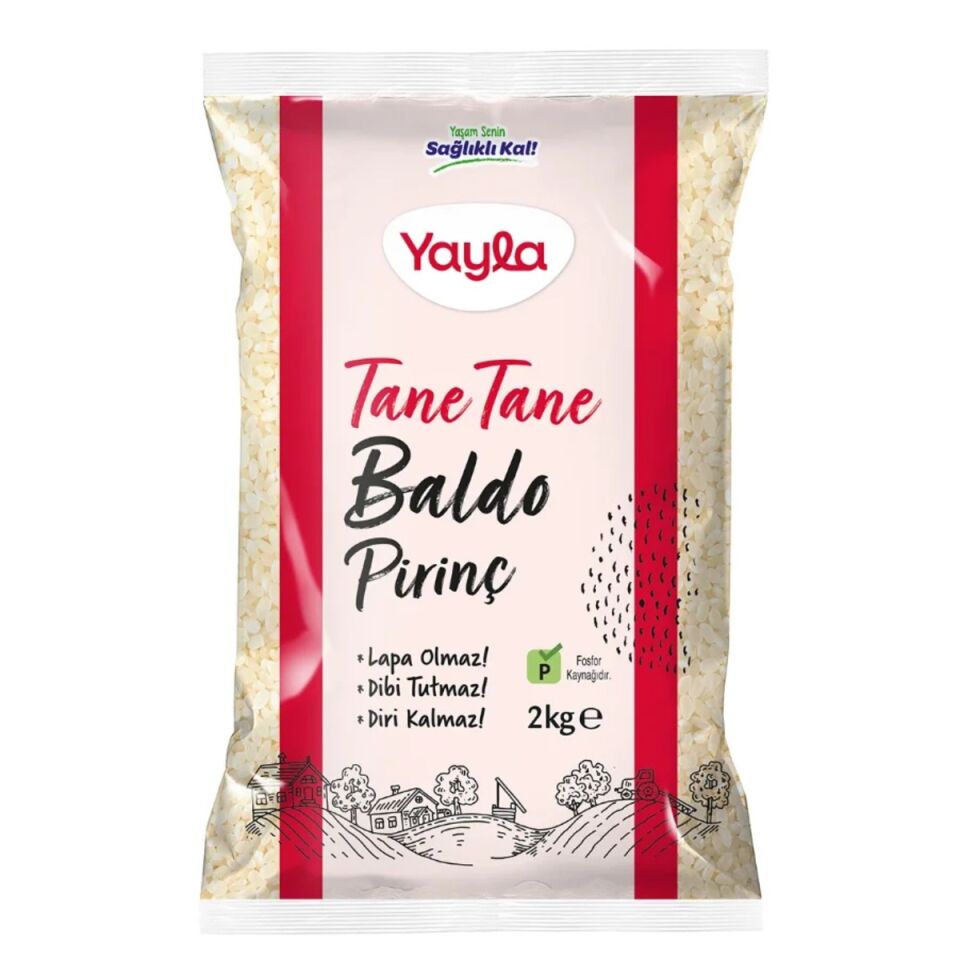 YAYLA 2 KG  PİRİNÇ TANE BALDO *10