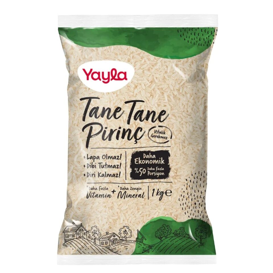 YAYLA 1 KG PİRİNÇ TANE TANE *16