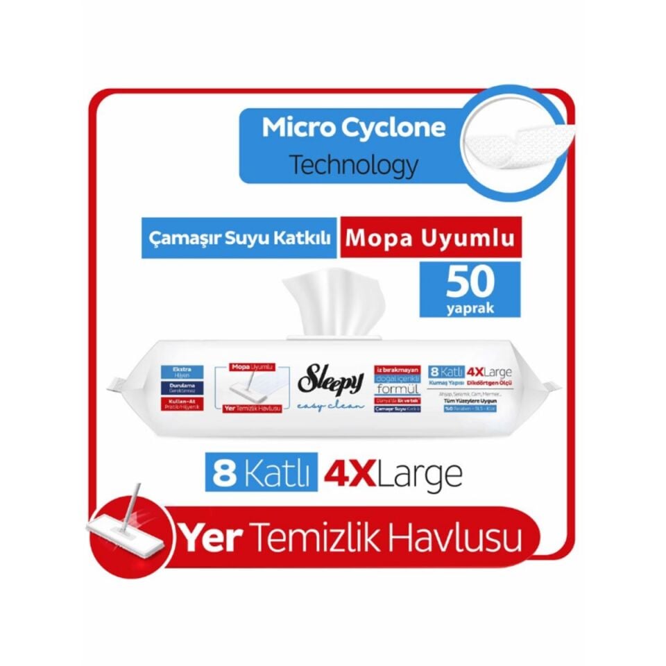 SLEEPY YER TEM.H.MOP ÇAMAŞIR S.50 Lİ*6