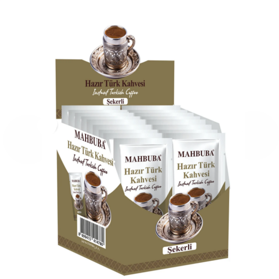 MAHBUBA HAZIR TÜRK KAHVESİ ŞEKERLİ 9 GR.*12*24