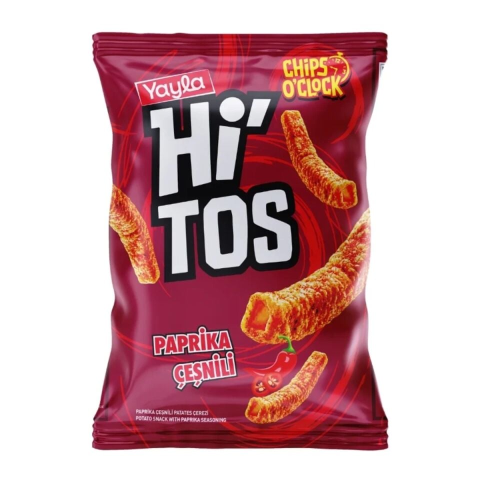 100 gr.Yayla Hitos Paprika Çeşnili Patates Çerz*24