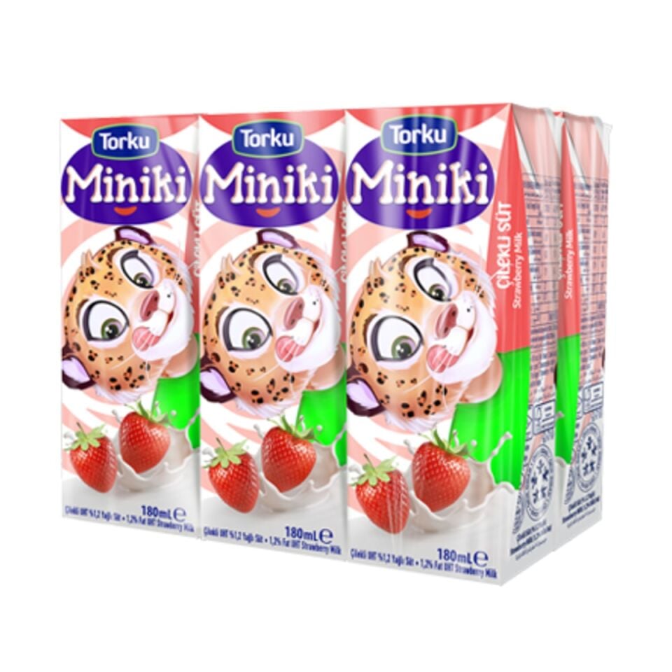 Torku 6x180 ml MP Çilekli Süt (4'lü Koli)