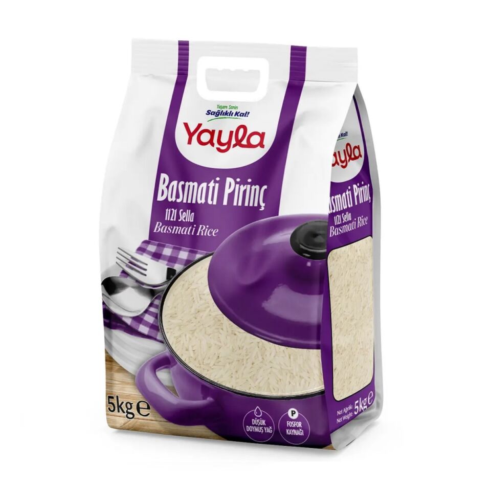 Yayla 5 kg Pirinç Basmati (4'lü Koli)