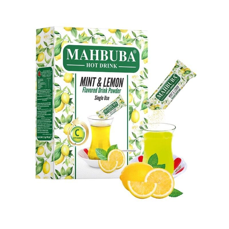 Mahbuba Toz İçecek 1,5 g Nane Limon 24'lü (24'lü Koli)