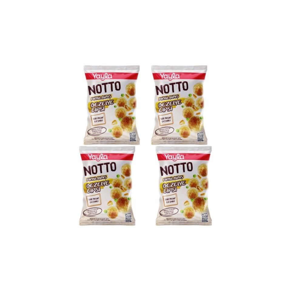 55 g Yayla Notto Fırınlanmış Bezelye Cipsi Süt Mısır Çeşnili (24'lü Koli)