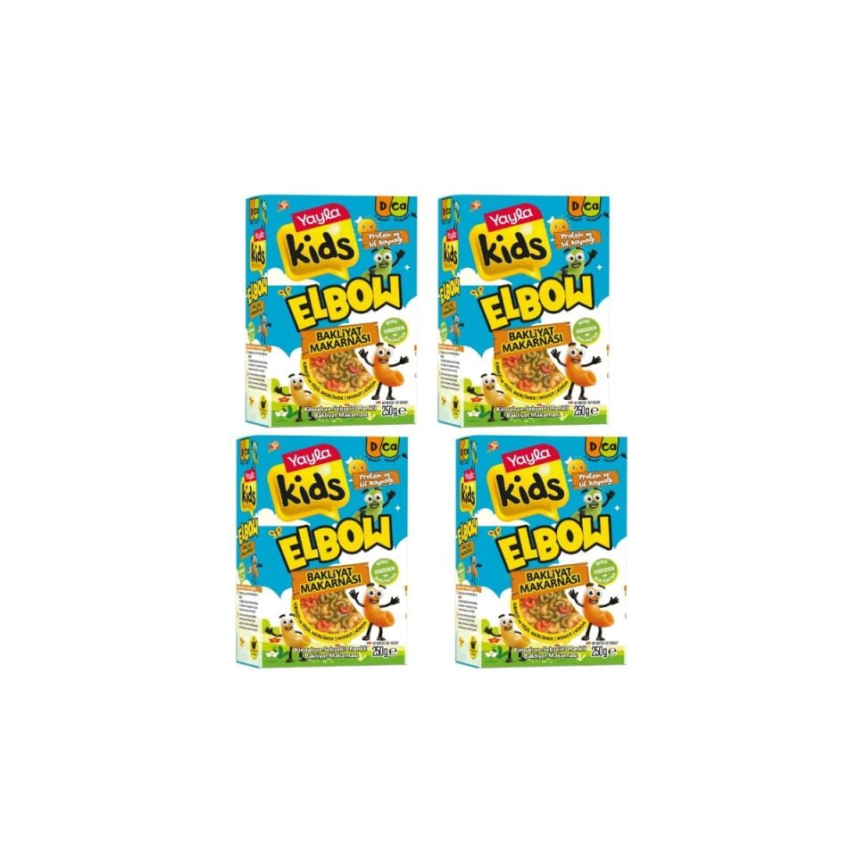 250 g Yayla Kids Bakliyat Makarnası Elbow (12'li Koli)