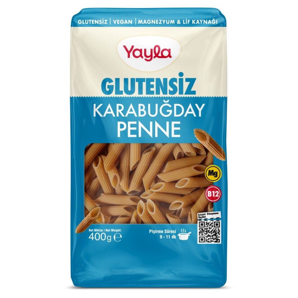 400 g Yayla Glutensiz Karabuğday Penne (15'li Koli)
